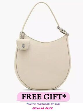 MARC JACOBS Leather Dual Large Cloud White Hobo Bag